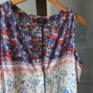 Sanctuary Craft Mix Print Sleeveless Blouse - XL